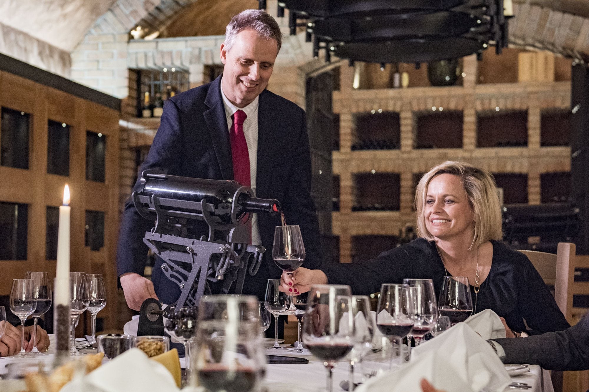 A MagnuMaster in a wine cellar